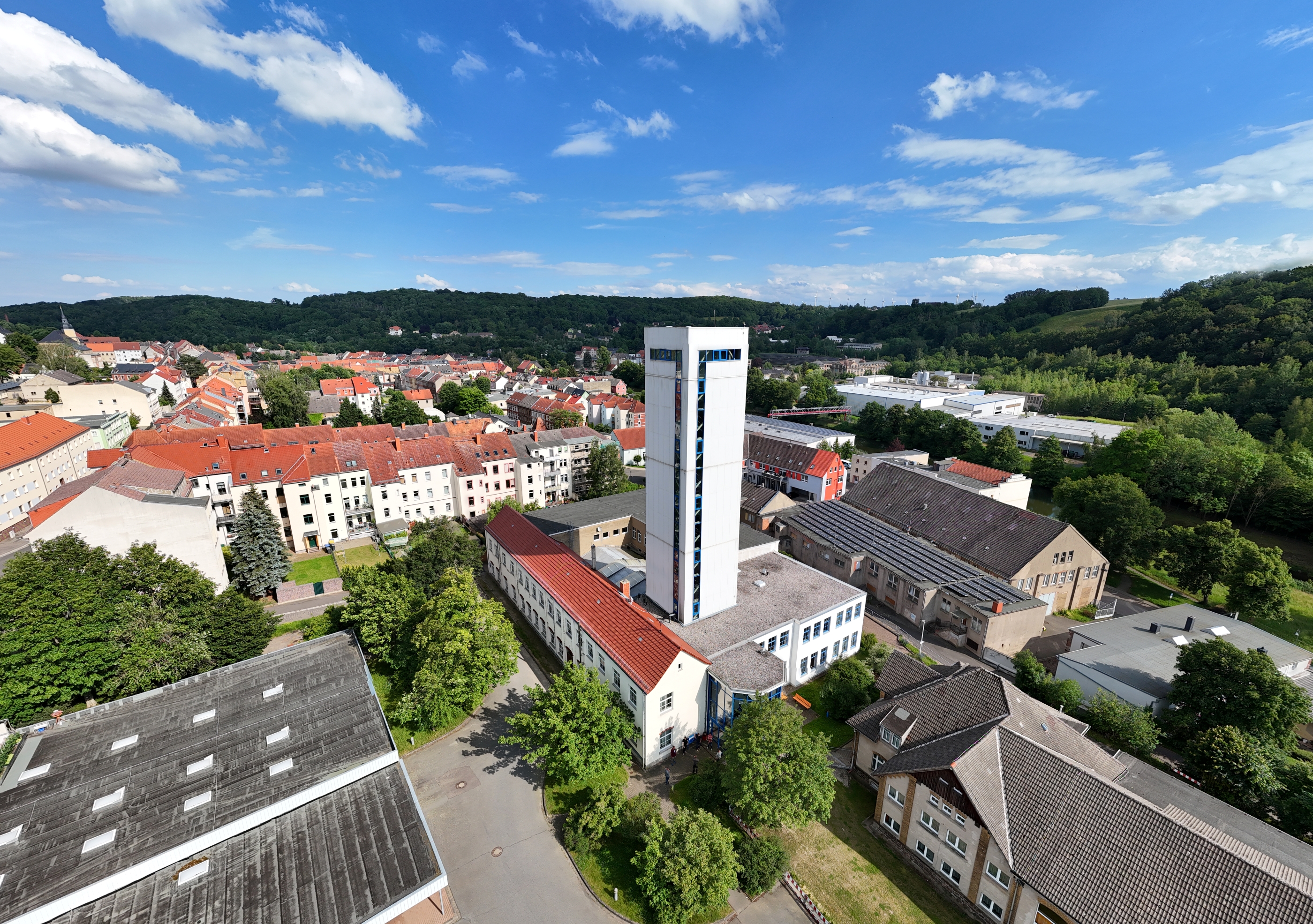 picture of the zfa test-tower, captured with a drone